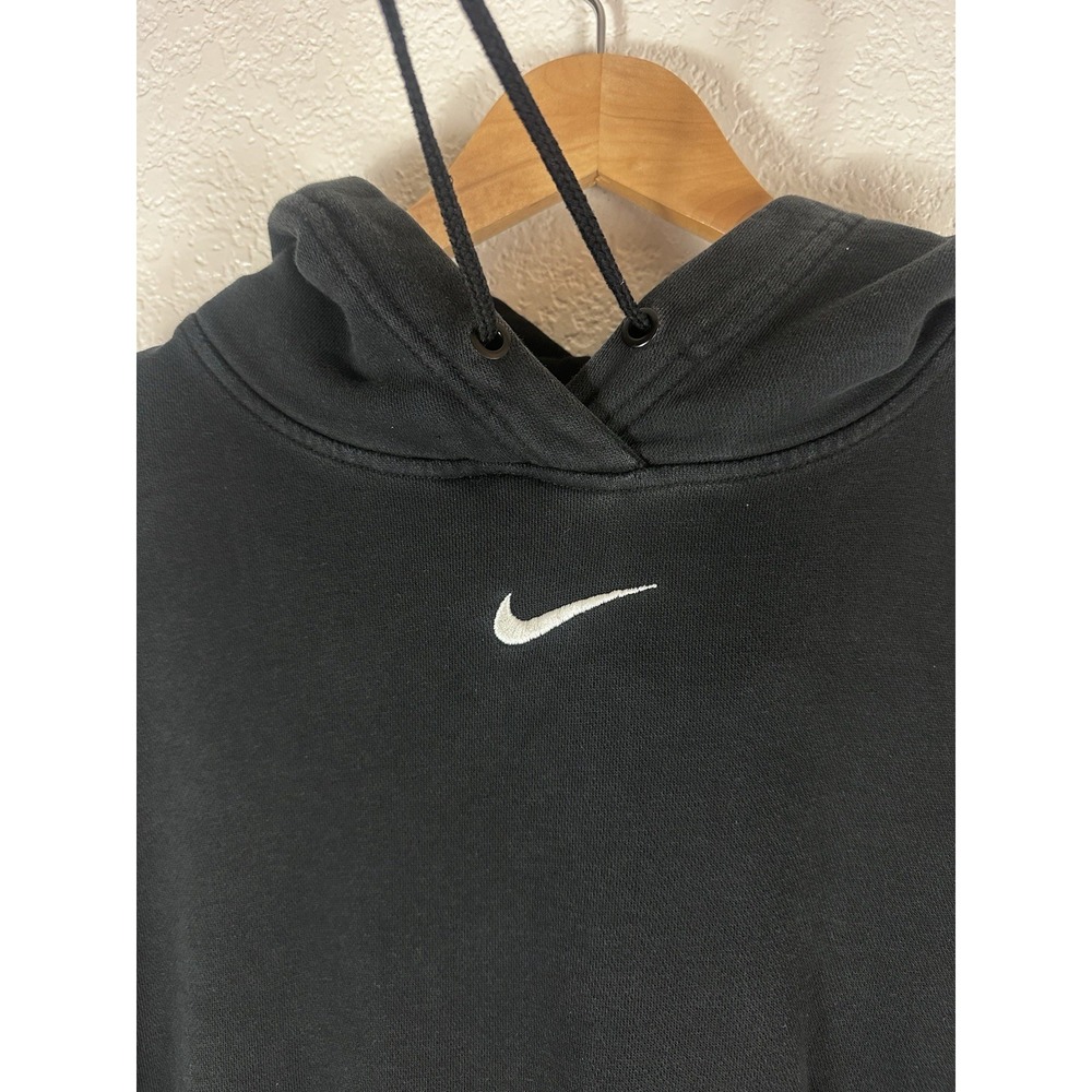 Nike Sportswear Essentials Women's Oversized Fleece Hoodie Black Size S - Picture 3 of 9